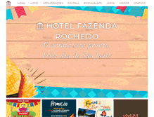 Tablet Screenshot of hotelrochedo.com.br